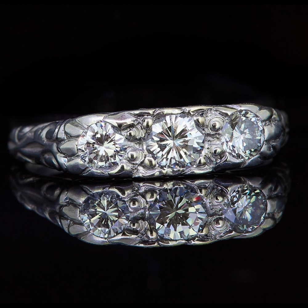 1/2 Carat Diamond Ring, white gold